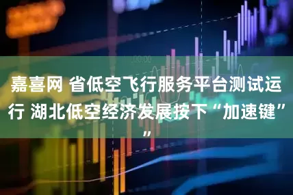 嘉喜网 省低空飞行服务平台测试运行 湖北低空经济发展按下“加速键”